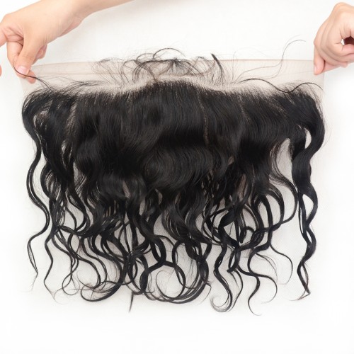 13x4 Brazilian Water Wave Lace Frontal Closure,Unprocessed Virgin Human Hair 